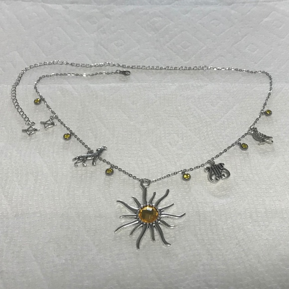 “Apollo: God of the Sun" Greek Roman Mythology Handmade Necklace, Lyre, Wolf - Picture 11 of 14